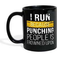 Becher Laufen Lauf Geschenke - Ich Laufe, Weil Schlagen Menschen Ist Verpönt Läufer Läuft Kaffeebecher Schwarz | 11Oz Becher Laufen Lauf Geschenke - Ich Laufe, Weil Schlagen Menschen Ist Verpönt Läufer Läuft Kaffeebecher Schwarz | 11Oz von TheCoolSloth