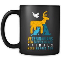 Becher Tierarzt - Tierärzte Entstanden, Weil Tiere Helden Brauchen-Kaffee Kaffee Tasse Schwarz | 11 Unzen Becher Tierarzt - Tierärzte Entstanden, Weil Tiere Helden Brauchen-Kaffee Kaffee Tasse Schwarz | 11 Unzen von TheCoolSloth