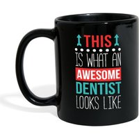 Becher Zahnarzt Geschenke - Awesome Sieht Aus Wie Kaffee Tasse | 11 Unzen Schwarz von TheCoolSloth