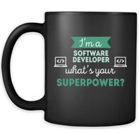 Kaffeebecher - Ich Bin Softwareentwickler Was Ist Ihre Supermacht? Perfektes Geschenk Für Ihren Vater, Mutter, Freund, Freundin Oder Freund-(11Oz von TheCoolSloth