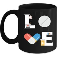 Liebe Apotheker Geschenk, Weihnachten, Geburtstagsgeschenk Für Schwarz Becher Liebe Apotheker Geschenk, Weihnachten, Geburtstagsgeschenk Für Schwarz Becher von TheCoolSloth
