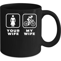 Mountain Biken Ihre Frau Meine Geschenk, Weihnachten, Geburtstagsgeschenk Für Die Beste Schwarz Tasse Mountain Biken Ihre Frau Meine Geschenk, Weihnachten, Geburtstagsgeschenk Für Die Beste Schwarz Tasse von TheCoolSloth