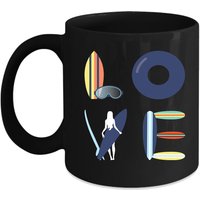 Surfen Liebe Geschenk, Weihnachten, Geburtstagsgeschenk Für Surf-Enthusiasten Schwarz Becher Surfen Liebe Geschenk, Weihnachten, Geburtstagsgeschenk Für Surf-Enthusiasten Schwarz Becher von TheCoolSloth