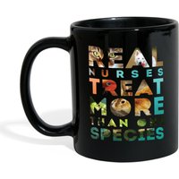 Tierarzt Tech Geschenke Becher - Echte Krankenschwestern Behandeln Mehr Als Eine Art Krankenschwester Kaffee Tasse Schwarz | 11 Unzen von TheCoolSloth