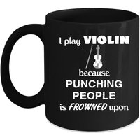 Violine Ich Spiele Geige, Weil Stanzen Menschen Auf Geschenk, Weihnachten, Geburtstagsgeschenk Für Geigenfans Schwarzer Becher Verpönt Ist Violine Ich Spiele Geige, Weil Stanzen Menschen Auf Geschenk, Weihnachten, Geburtstagsgeschenk Für Geigenfans Schwarzer Becher Verpönt Ist von TheCoolSloth