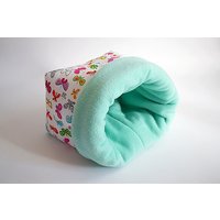 xxl - Kuschelsack Für Meerschweinchen Und Igel | Schmetterlinge/Pastellblau von TheCosyHut