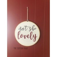Ist Nicht Sie Schöne Moderne Kreuzstich || Moderne Wandbehang von TheCottonRoad
