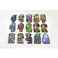 Final Fantasy Iv Komplette Perler Perle Pixel Magnet Sprites von TheCraftyChimera