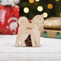 Personalisierte Akita Hund Dekoration - Detailliert von TheCraftyGiraffeEtsy