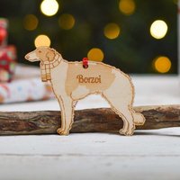 Personalisierte Barsoi Hund Dekoration - Detailliert von TheCraftyGiraffeEtsy