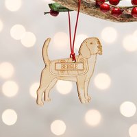Personalisierte Beagle Hund Dekoration - Detailliert von TheCraftyGiraffeEtsy
