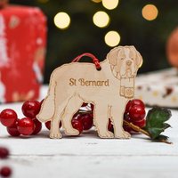 Personalisierte Bernhardiner Dekoration - Detailliert von TheCraftyGiraffeEtsy