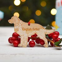 Personalisierte English Setter Hundedekoration - Detailliert von TheCraftyGiraffeEtsy