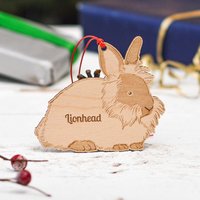 Personalisierte Löwenkopf Kaninchen Dekoration von TheCraftyGiraffeEtsy