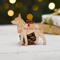 Personalisierte Mini Foxterrier Hund Dekoration - Detailliert von TheCraftyGiraffeEtsy