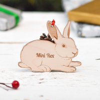 Personalisierte Mini Rex Kaninchen Dekoration von TheCraftyGiraffeEtsy