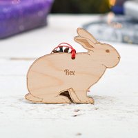 Personalisierte Rex Kaninchen Dekoration von TheCraftyGiraffeEtsy