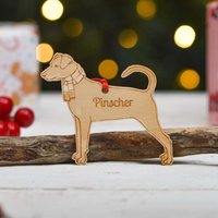 Personalisierter Pinscher - Schlappohren Hunde Dekoration Detailliert von TheCraftyGiraffeEtsy