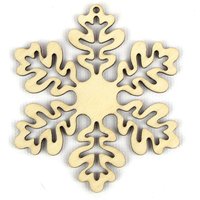 Eichenblatt - Laser Geschnittene Schneeflocke Aus Holz in Mehreren Größen Und Mengenrabatten von TheCraftySmiths