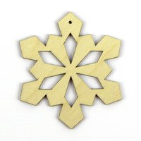Eisige Geometrie - Lasergeschnittene Schneeflocke Aus Holz in Mehreren Größen Und Mengenrabatten von TheCraftySmiths