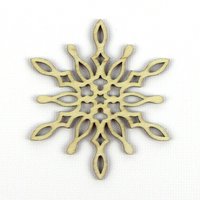 Icy Spike - Laser Cut Holz Schneeflocke in Mehreren Größen Und Mengenrabatten von TheCraftySmiths