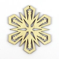 Leuchtender Stern - Lasergeschnittene Schneeflocke Aus Holz in Mehreren Größen Und Mengenrabatten von TheCraftySmiths