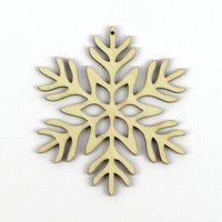 Weihnachtsmorgen - Lasergeschnittene Schneeflocke Aus Holz in Mehreren Größen Und Mengenrabatten von TheCraftySmiths