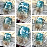 Hochzeit Brautparty Glitzer Becher von TheCraftyTeacher0613