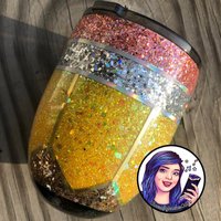 Pencil Weinglas Glitter Tumbler Lehrer Wertschätzung von TheCraftyTeacher0613