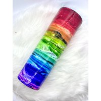 Rainbow Swirl Alkohol Tinte Pride Becher von TheCraftyTeacher0613
