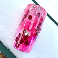Rosa/Rote 3D-Honigbiene von TheCraftyTeacher0613
