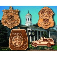 Baltimore County Polizei Abzeichen Oder Schulter Patch Hängende Verzierung von TheCreativeEngraver