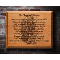 Feuerwehr-Gebetsplakette von TheCreativeEngraver