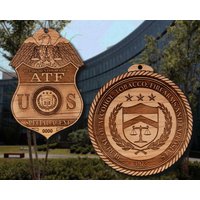 Hölzernes Atf-Abzeichen Oder Schulter-Patch-Ornament von TheCreativeEngraver