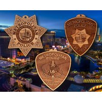 Hölzernes Las Vegas Pd Abzeichen Oder Schulter Patch von TheCreativeEngraver