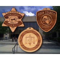 Koch Co. Il Sheriff Abzeichen Oder Schulter Patch Aus Holz Koch Co. Il Sheriff Abzeichen Oder Schulter Patch Aus Holz von TheCreativeEngraver