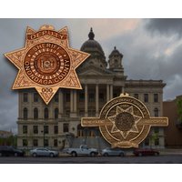 Onondaga Co Ny Sheriffs Holzfiguren von TheCreativeEngraver