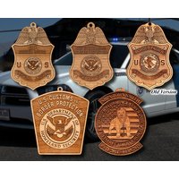 Personalisierte Cep Border Patrol Abzeichen Oder Schulter Patch Hängende Verzierung von TheCreativeEngraver