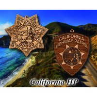 Personalisierte Hölzerne California Hp Abzeichen Oder Schulter Patch Hängende Verzierung von TheCreativeEngraver