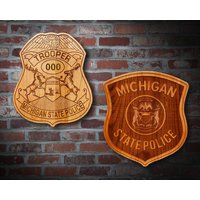 Personalisierte Holz-Michigan Sp Abzeichen Oder Schulter Patch Plaque von TheCreativeEngraver