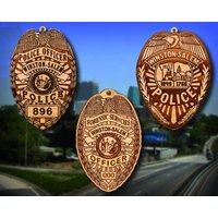 Personalisierte Holz Winston-Salem Abzeichen Oder Schulter Patch Ornament von TheCreativeEngraver