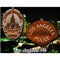 Personalisierte Lapd Aus Holz Oder Schulter Patch Hängende Verzierung von TheCreativeEngraver