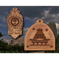 Ra Mälig Nc Badge Oder Schulter Patch Ornament Aus Holz von TheCreativeEngraver