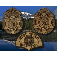 Washington State Patrol Abzeichen Oder Schulter Patch Aus Holz von TheCreativeEngraver