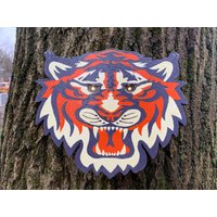 Custom Handgefertigter Tiger Kopf Mit Nachts Leuchtenden Augen Das Hier Ist Das Clemson Maskottchen. | Andere Farben Auf Anfrage Möglich von TheCreatureComforts