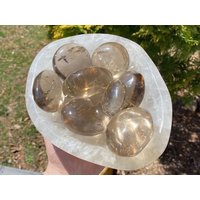 Natürliche Rauchige Citrin Palm Stein von TheCrystalHoard