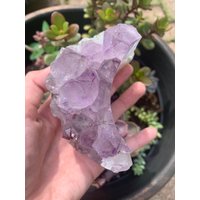 Polierter Amethyst Druzy Halbmond von TheCrystalVisionsCo