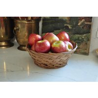 Vintage Handgewebter Obstkorb von TheCuratedChapter
