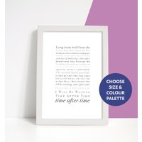Time After Von Eva Cassidy Ungerahmt Songtexte Druck Geschenk von TheCuriousType