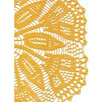 Häkeldeckchen Spitze Gelb Handgemachte Leinen Handgefertigte Runde Deckchen Gehäkelte Mittelstück Lacy Home Decor Hochzeit Dekorative Boho Design von TheDoiliesEmporium